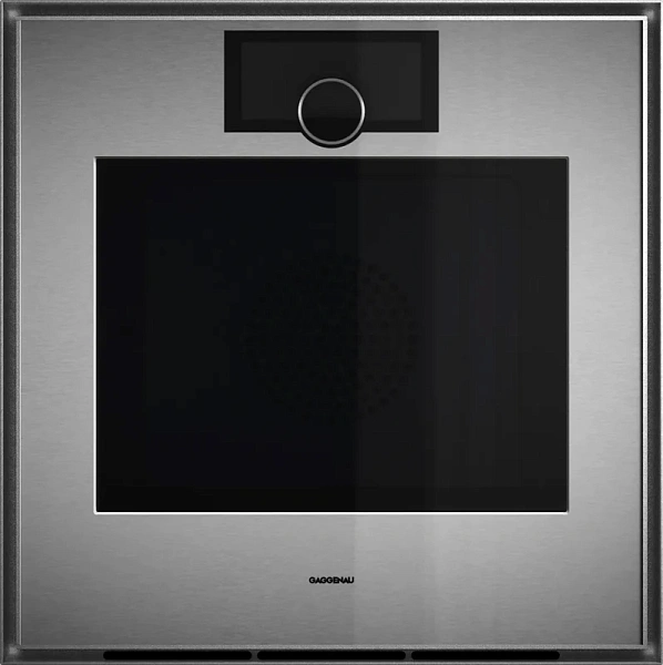 Gaggenau GO450120 — Духовой шкаф 60 x 60 см Петли двери справа, нержавеющая сталь за дымчатым стеклом